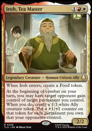 (228) Magic The Gathering Magic: The Gathering | Avatar: The Last Airbender: Promos Single: Iroh, Tea Master Holo Rare