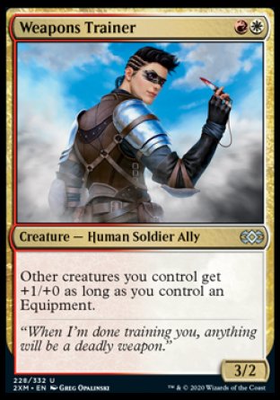 (228/332) Magic The Gathering Double Masters Single: Weapons Trainer  Uncommon