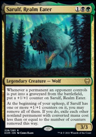 (228) Magic The Gathering Kaldheim: Promos Single: Sarulf, Realm Eater (V.1) Holo Rare