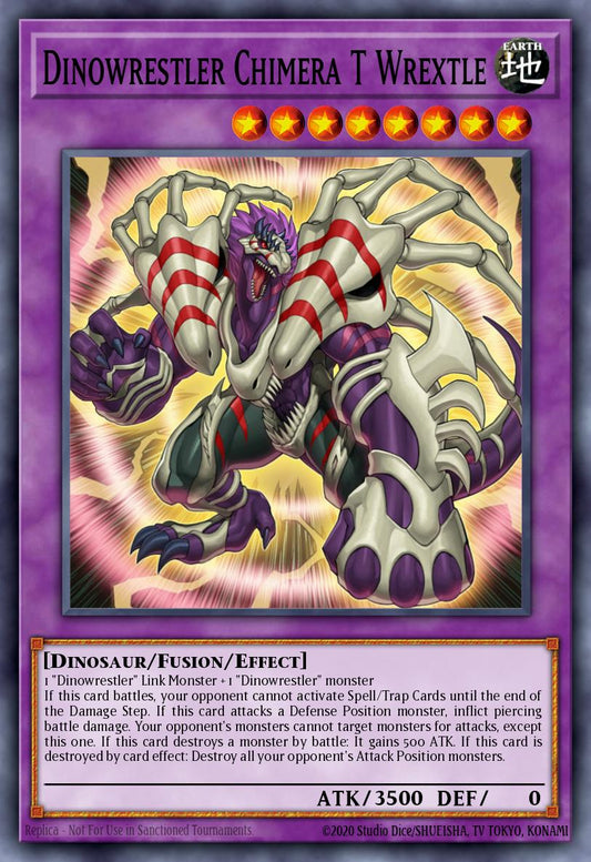 (063) YuGiOh TCG MP20: 2020 Tin of Lost Memories Mega Pack Single: Dinowrestler Chimera T Wrextle  Common