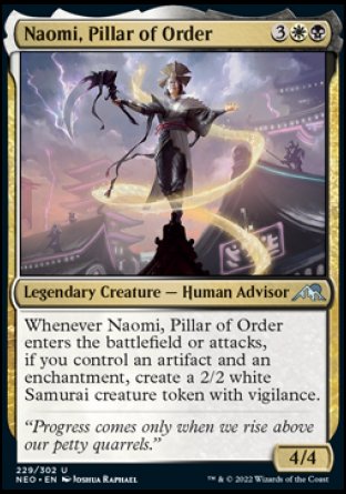 (229) Magic The Gathering Kamigawa: Neon Dynasty Single: Naomi, Pillar of Order  Uncommon