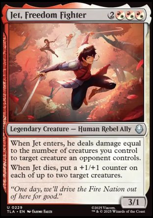(229) Magic The Gathering Magic: The Gathering | Avatar: The Last Airbender Single: Jet, Freedom Fighter  Uncommon