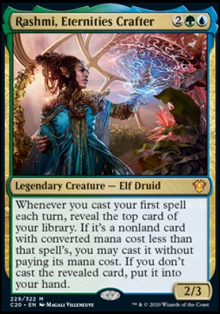 (229/322) Magic The Gathering Commander: Ikoria Single: Rashmi, Eternities Crafter  Mythic