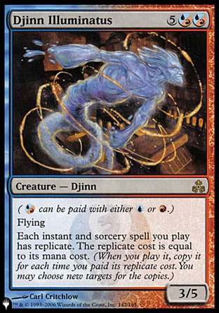 (142) Magic The Gathering The List Single: Djinn Illuminatus  Rare
