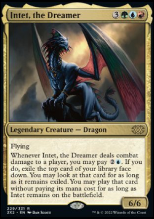 (229) Magic The Gathering Double Masters 2022 Single: Intet, the Dreamer Holo Rare