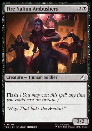 (229) Magic The Gathering Magic: The Gathering | Avatar: The Last Airbender: Eternal Single: Fire Nation Ambushers Holo Common