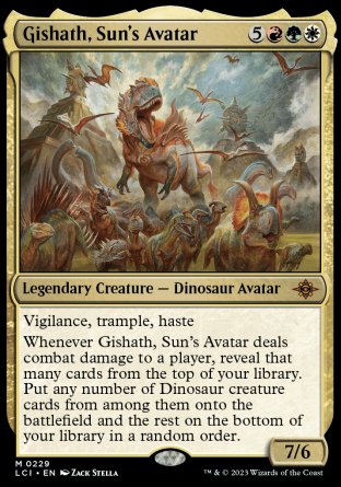 (229) Magic The Gathering The Lost Caverns of Ixalan Single: Gishath, Sun's Avatar Holo Mythic