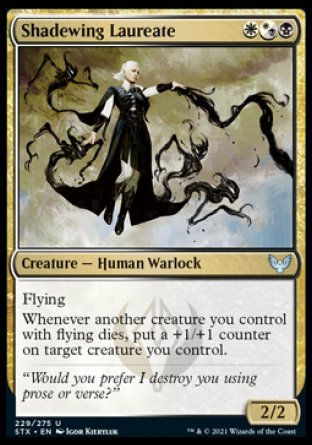 (229) Magic The Gathering Strixhaven: School of Mages Single: Shadewing Laureate Holo Uncommon