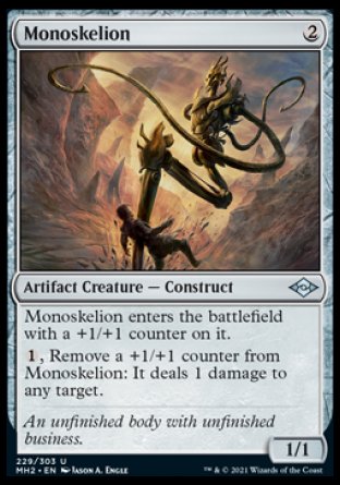(229) Magic The Gathering Modern Horizons 2 Single: Monoskelion Holo Uncommon