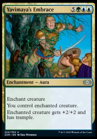 (229/332) Magic The Gathering Double Masters Single: Yavimaya's Embrace  Uncommon