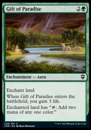 (229/361) Magic The Gathering Commander Legends Single: Gift of Paradise  Common