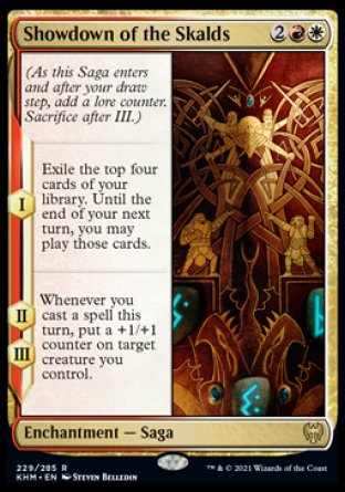 (229) Magic The Gathering Kaldheim: Promos Single: Showdown of the Skalds (V.2)  Rare