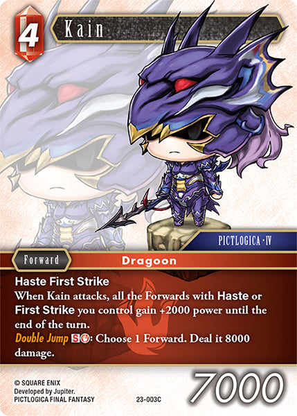 (003) Final Fantasy TCG Hidden Trials Single: Kain (23-003) Holo Common