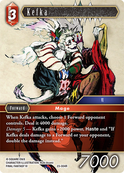(004) Final Fantasy TCG Hidden Trials Single: Kefka (23-004) (V.1)  Rare