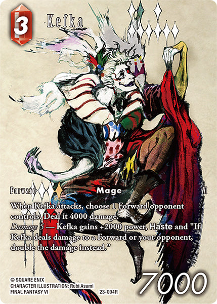 (004) Final Fantasy TCG Hidden Trials Single: Kefka (23-004) (V.2) Holo Rare