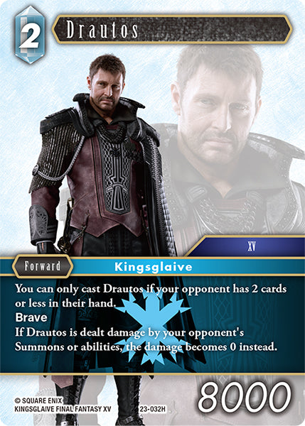 (032) Final Fantasy TCG Hidden Trials Single: Drautos (23-032)  Hero