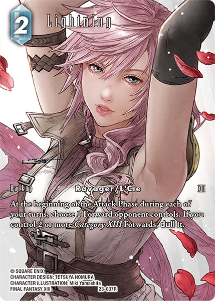 (037) Final Fantasy TCG Hidden Trials Single: Lightning (23-037) (V.2)  Rare