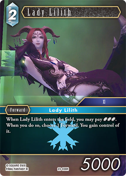 (038) Final Fantasy TCG Hidden Trials Single: Lady Lilith (23-038) Holo Hero