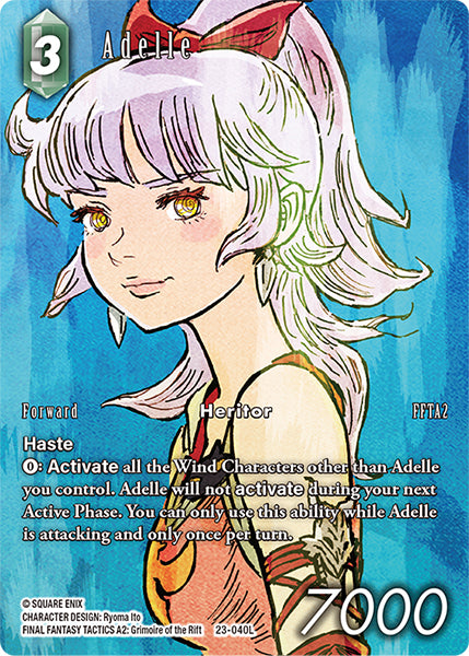 (040) Final Fantasy TCG Hidden Trials Single: Adelle (23-040) (V.2) Holo Legend