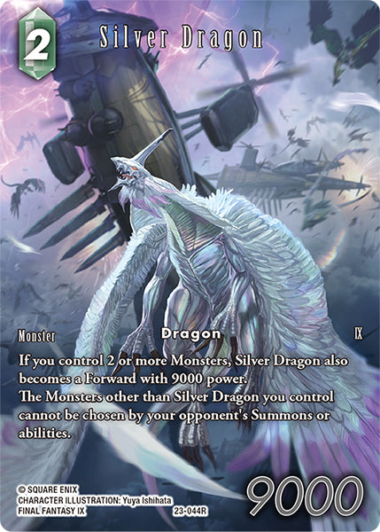 (044) Final Fantasy TCG Hidden Trials Single: Silver Dragon (23-044) (V.2)  Rare