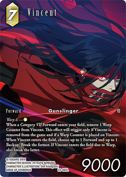 (060) Final Fantasy TCG Hidden Trials Single: Vincent (23-060) (V.2)  Legend