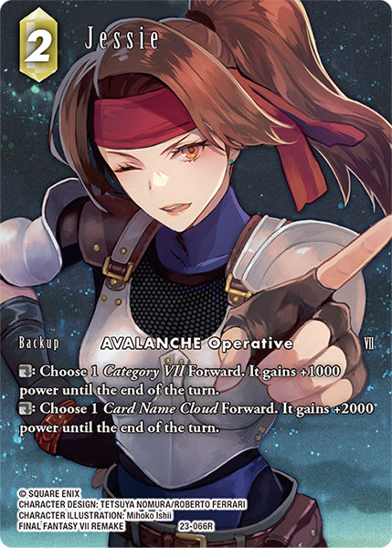 (066) Final Fantasy TCG Hidden Trials Single: Jessie (23-066) (V.2) Holo Rare