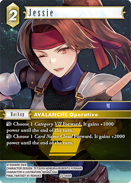 (066) Final Fantasy TCG Hidden Trials Single: Jessie (23-066) (V.1) Holo Rare