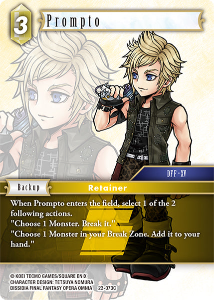 (073) Final Fantasy TCG Hidden Trials Single: Prompto (23-073)  Common