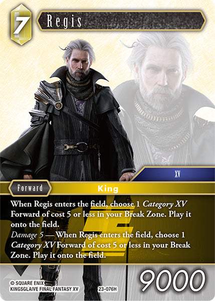 (076) Final Fantasy TCG Hidden Trials Single: Regis (23-076)  Hero
