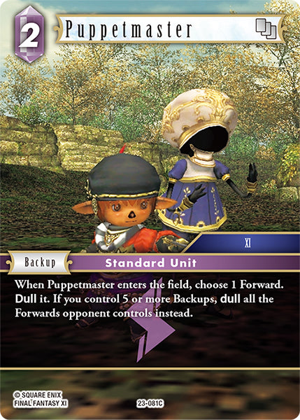 (081) Final Fantasy TCG Hidden Trials Single: Puppetmaster (23-081) Holo Common