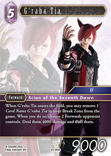 (084) Final Fantasy TCG Hidden Trials Single: G'raha Tia (23-084)  Common