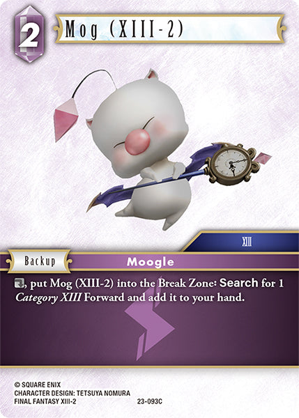 (093) Final Fantasy TCG Hidden Trials Single: Mog (XIII-2) (23-093) Holo Common