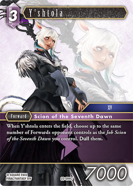 (094) Final Fantasy TCG Hidden Trials Single: Y'shtola (23-094) Holo Common