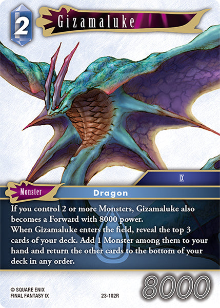 (102) Final Fantasy TCG Hidden Trials Single: Gizamaluke (23-102) Holo Rare