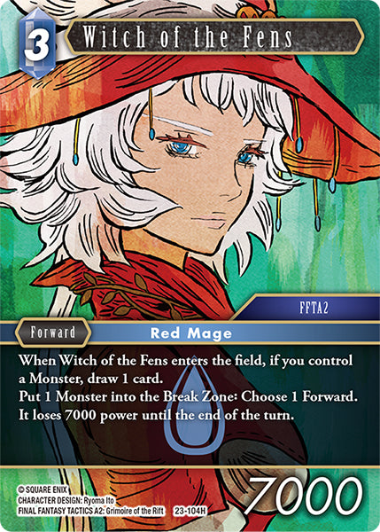 (104) Final Fantasy TCG Hidden Trials Single: Witch of the Fens (23-104) (V.1)  Hero