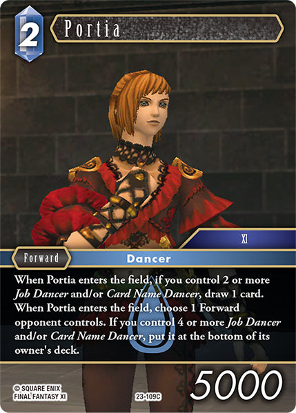 (109) Final Fantasy TCG Hidden Trials Single: Portia (23-109) Holo Common