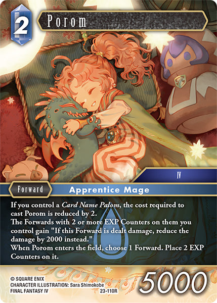 (110) Final Fantasy TCG Hidden Trials Single: Porom (23-110) (V.1) Holo Rare