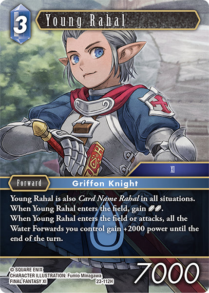 (112) Final Fantasy TCG Hidden Trials Single: Young Rahal (23-112) (V.1) Holo Hero