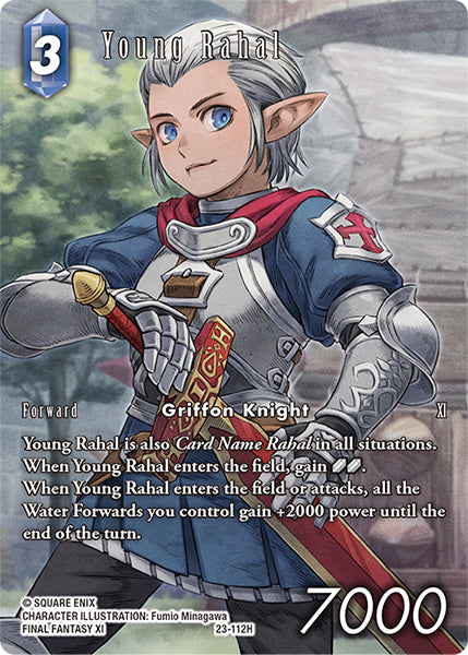 (112) Final Fantasy TCG Hidden Trials Single: Young Rahal (23-112) (V.2) Holo Hero
