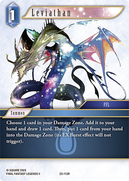 (113) Final Fantasy TCG Hidden Trials Single: Leviathan (23-113) Holo Rare