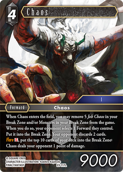 (117) Final Fantasy TCG Hidden Trials Single: Chaos (23-117) (V.1) Holo Legend