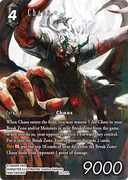 (117) Final Fantasy TCG Hidden Trials Single: Chaos (23-117) (V.2) Holo Legend