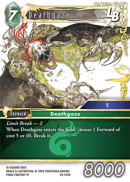 (123) Final Fantasy TCG Hidden Trials Single: Deathgaze (23-123)  Hero