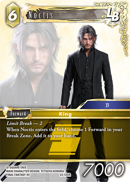 (125) Final Fantasy TCG Hidden Trials Single: Noctis (23-125) Holo Rare
