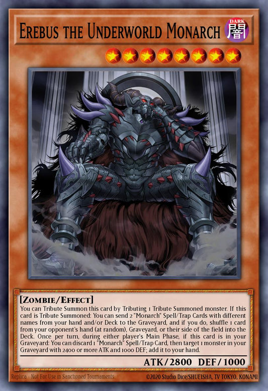 (019) YuGiOh TCG RA04: Quarter Century Stampede Single: Erebus the Underworld Monarch (V.3 - Secret Rare)  Secret Rare