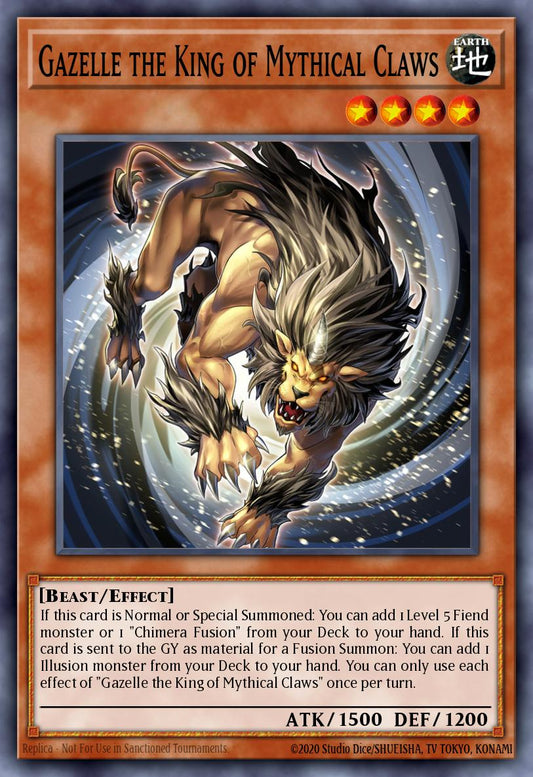 (091) YuGiOh TCG MP24: 25th Anniversary Tin: Dueling Mirrors Single: Gazelle the King of Mythical Claws  Secret Rare