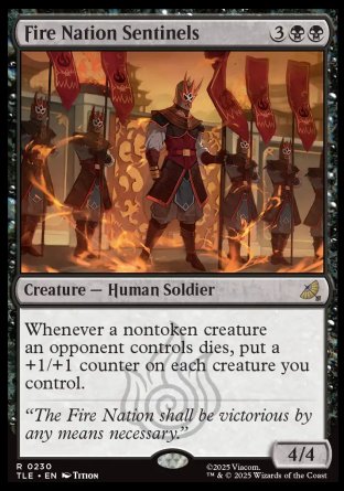 (230) Magic The Gathering Magic: The Gathering | Avatar: The Last Airbender: Eternal Single: Fire Nation Sentinels  Rare