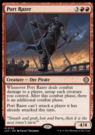 (230) Magic The Gathering Commander: The Lost Caverns of Ixalan Single: Port Razer  Mythic