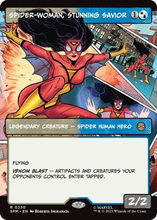 (230) Magic The Gathering Magic: The Gathering | Marvel's Spider-Man: Extras Single: Spider-Woman, Stunning Savior Holo Rare