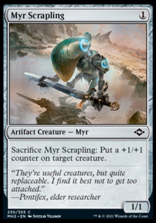 (230) Magic The Gathering Modern Horizons 2 Single: Myr Scrapling Holo Common